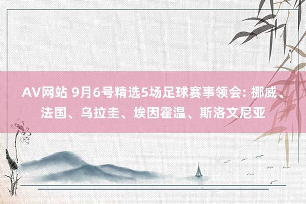 AV网站 9月6号精选5场足球赛事领会: 挪威、法国、乌拉圭、埃因霍温、斯洛文尼亚