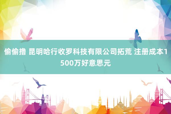 偷偷撸 昆明哈行收罗科技有限公司拓荒 注册成本1500万好意思元