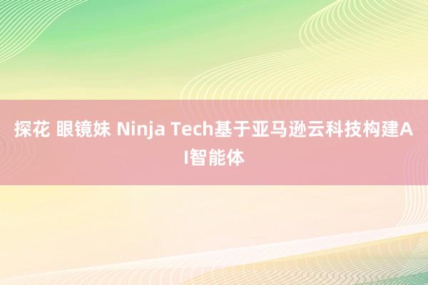 探花 眼镜妹 Ninja Tech基于亚马逊云科技构建AI智能体