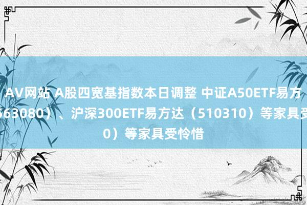 AV网站 A股四宽基指数本日调整 中证A50ETF易方达（563080）、沪深300ETF易方达（510310）等家具受怜惜