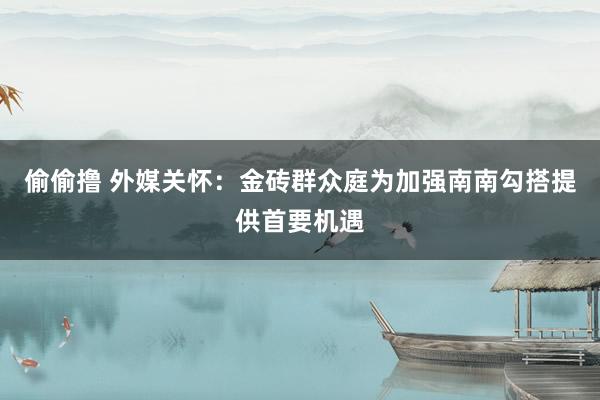 偷偷撸 外媒关怀：金砖群众庭为加强南南勾搭提供首要机遇