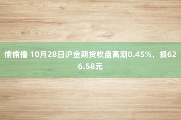 偷偷撸 10月28日沪金期货收盘高潮0.45%，报626.58元