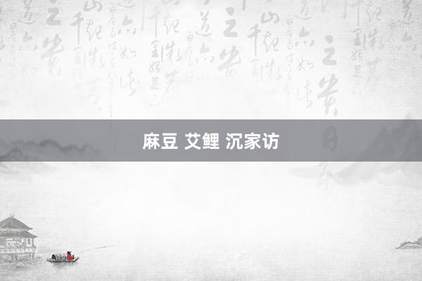 麻豆 艾鲤 沉家访